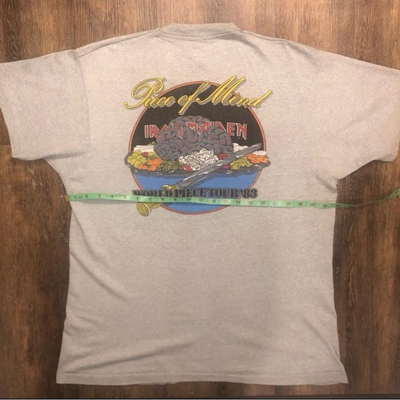 1983 IRON MAIDEN “Piece of Mind“ SIZE  XL- SCREEN STARS- Made in USA 🇺🇸 - Picture 4 of 9
